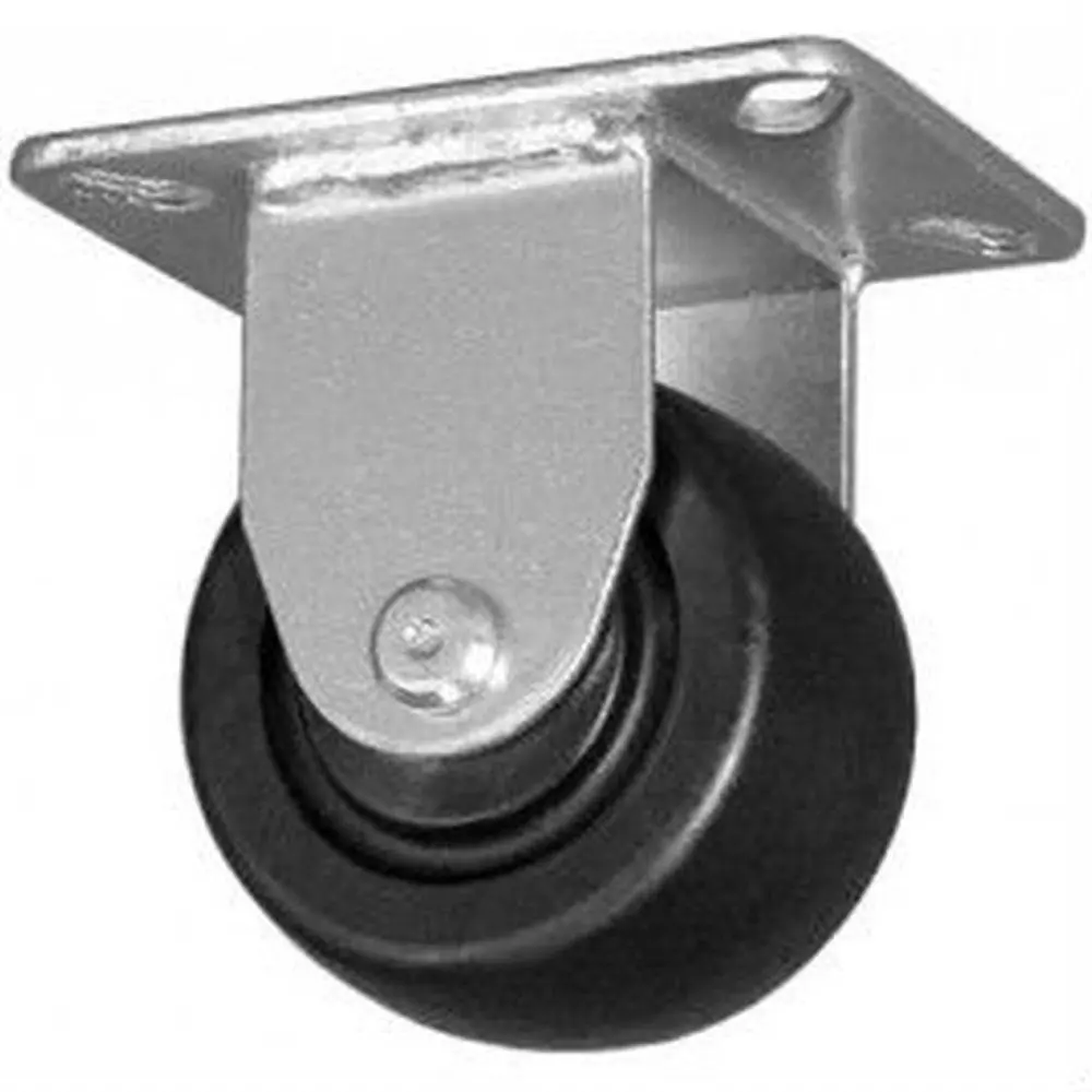 3" X 1-13/16" Maxrok Wheel Low Profile Rigid Caster, Sealed Bearing, 500 Lbs. Cap 1