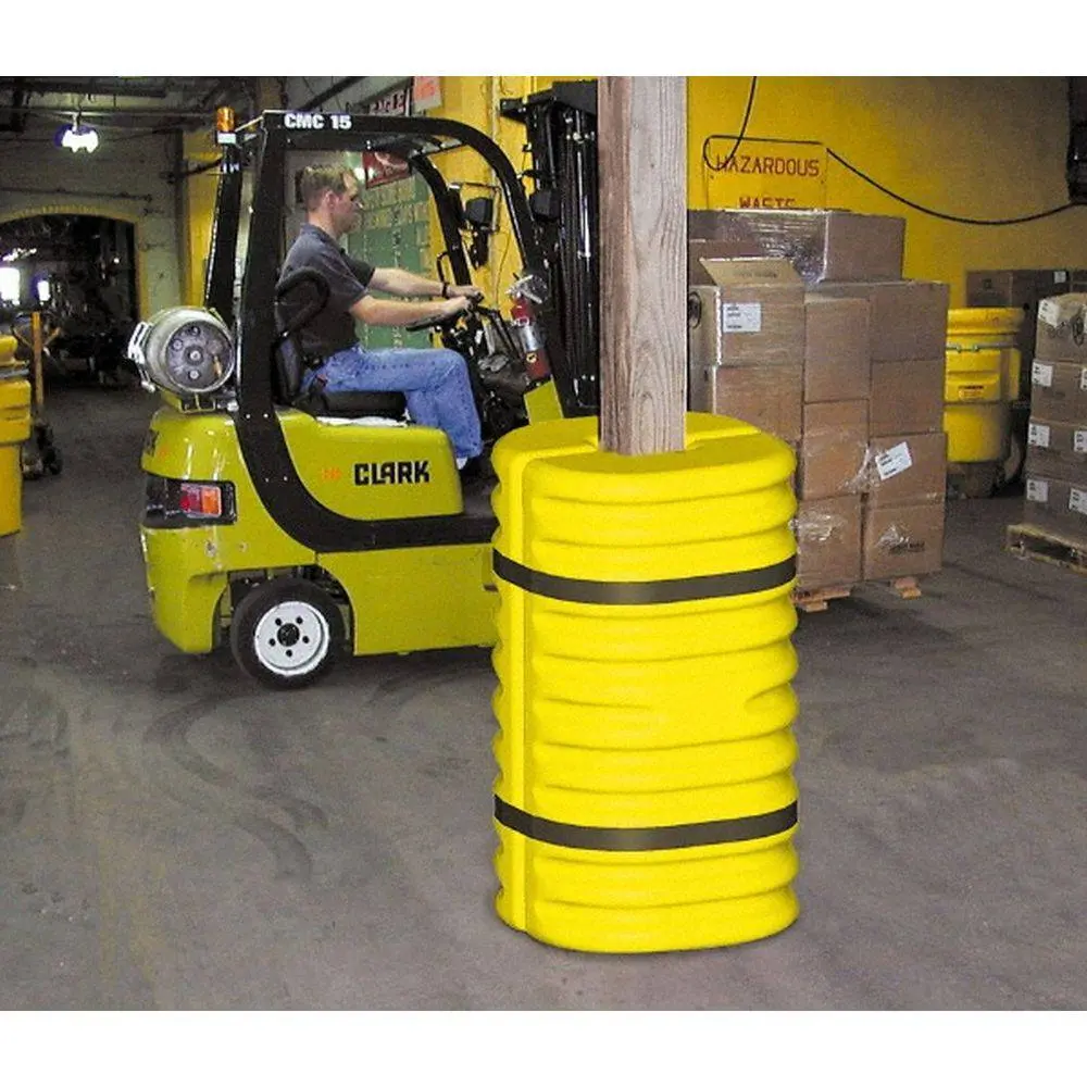 Column Protectors For Weight Bearing Columns 42"H (Yellow) 3