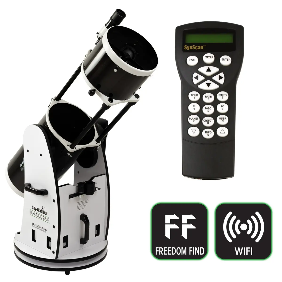 Sky-Watcher Flextube 250P Synscan Goto Collapsible Dobsonian Telescope 1