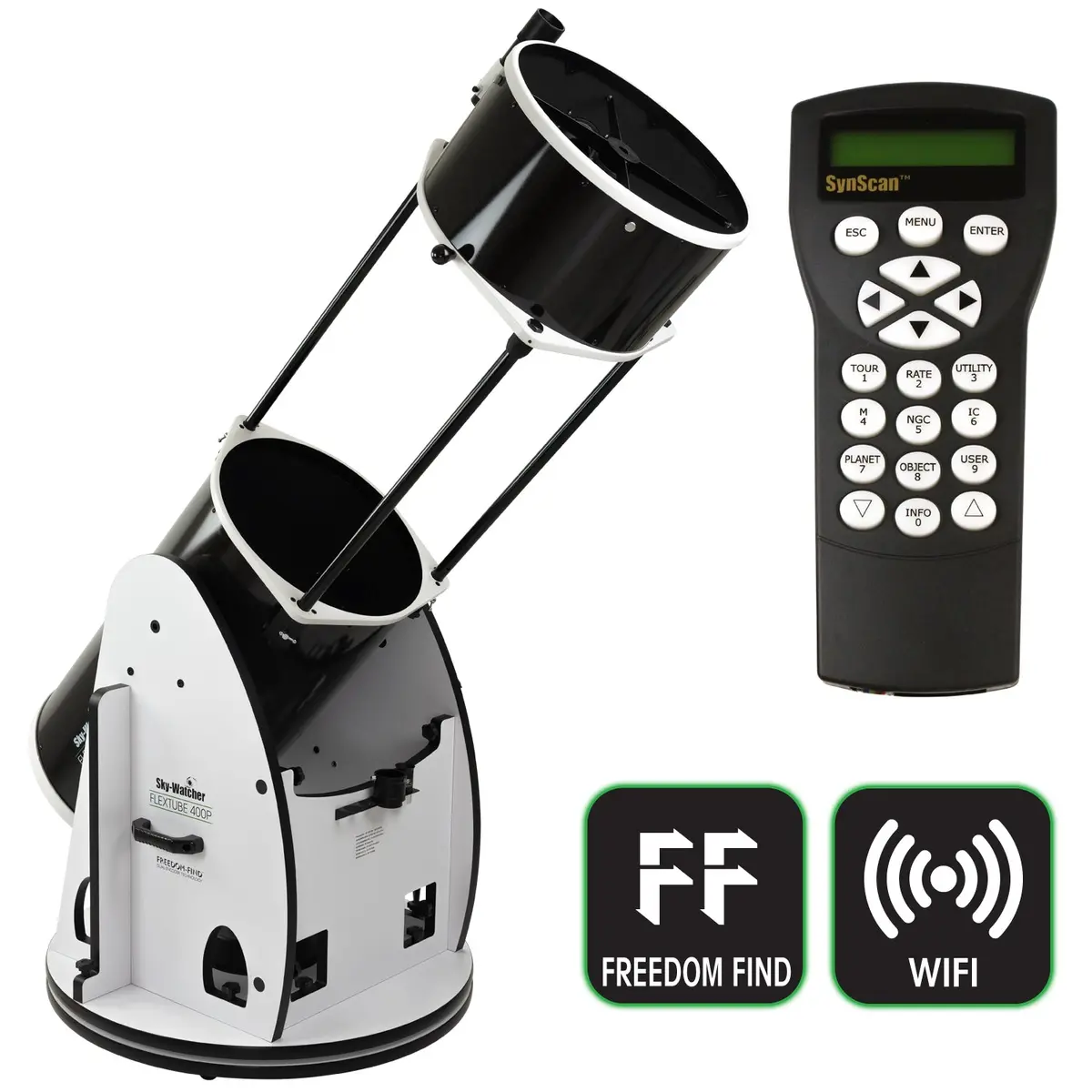 Sky-Watcher Flextube 400P Synscan Goto Collapsible Dobsonian Telescope 1
