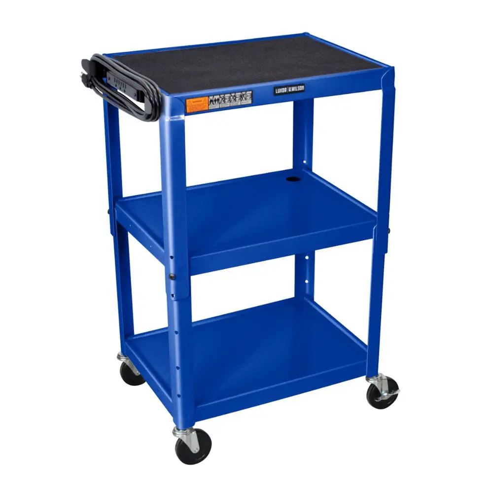 Adjustable-Height Steel Utility Cart 1