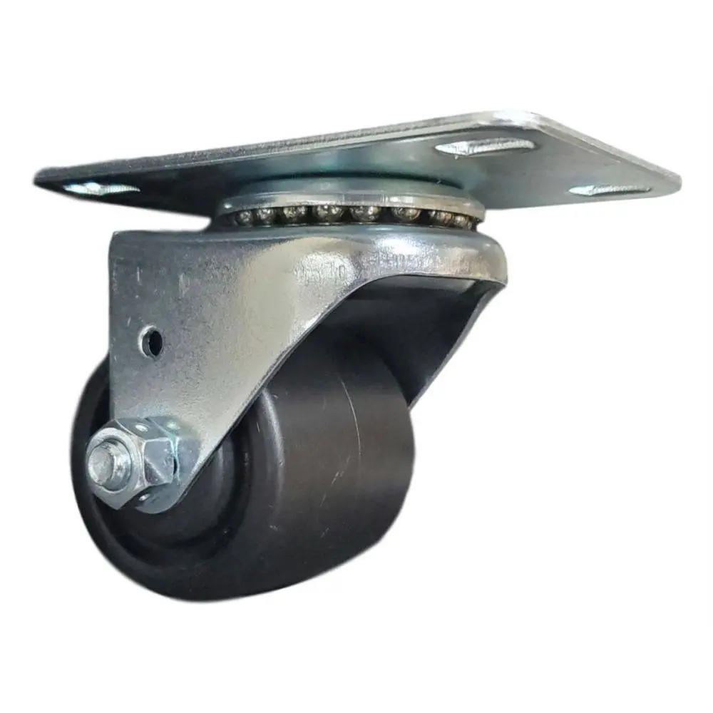 2" X 1-13/16" Polyolefin Wheel Low Profile Swivel Caster - 300 Lbs. Capacity 1