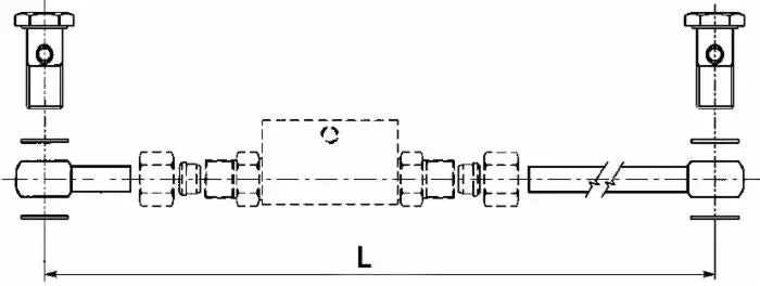 Double Pilot Check Valve Kit (10 5/8" Assembled Length) 2