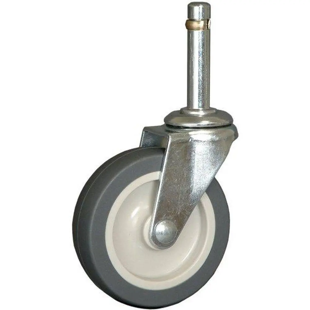 3" X 13/16" Poly-Pro Wheel Swivel Grip Ring Stem Caster 110 Lbs. Capacity 1