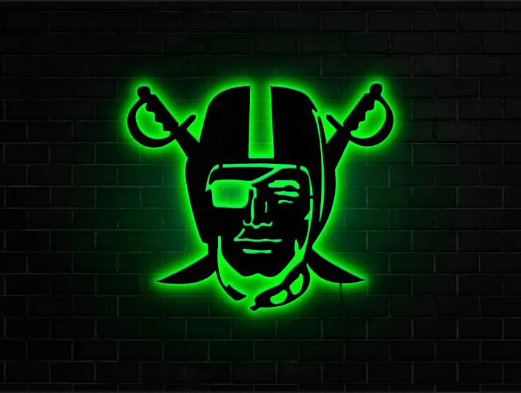Sinais Luzes Néon Personalizadas - Akland Raiders 1