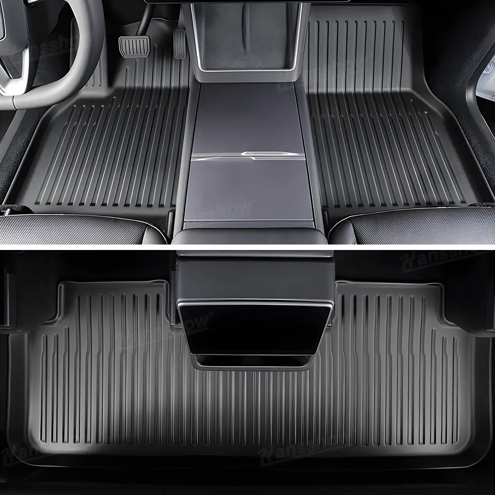 Model Y Floor Mats Custom Fit All Weather Tpe Interior Accessories 1