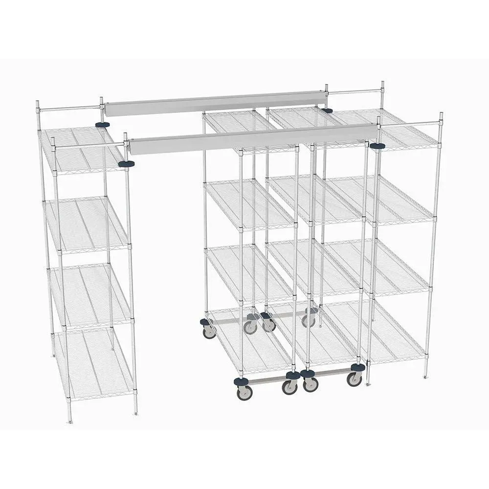 Metro - Top-Track Overhead Track Shelving Complete Kit 1