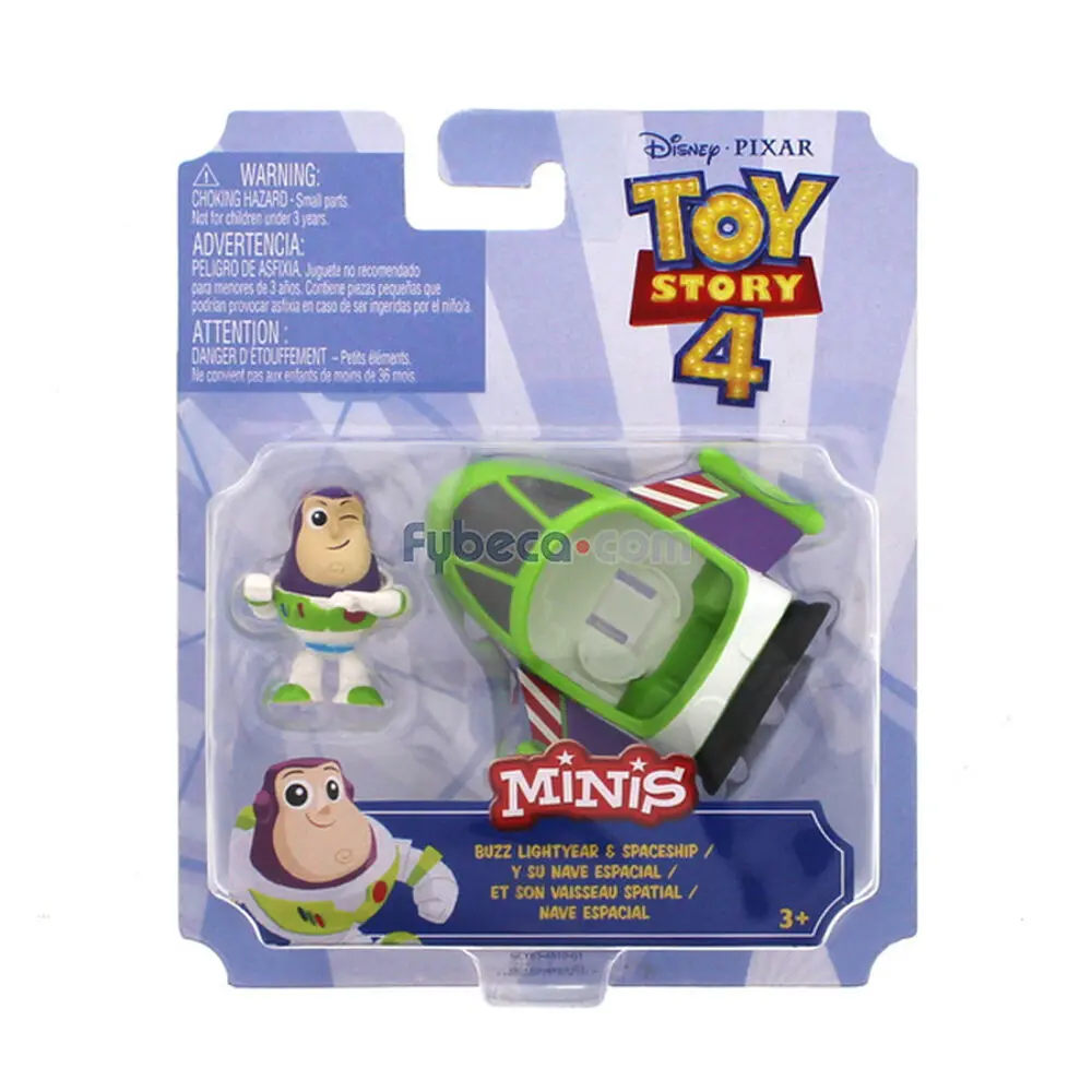 Figurinha Toy Story - Minis Buzz Lighter  & Spaceship (Mini Action Fight) 1