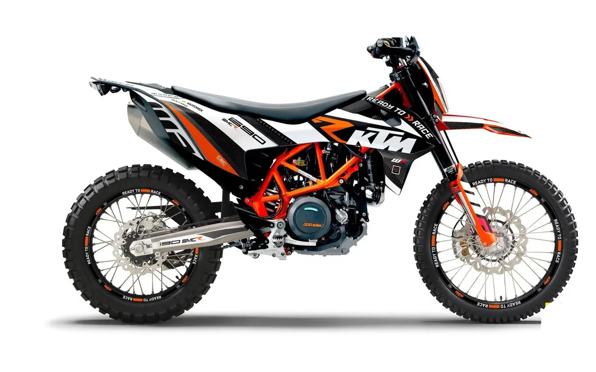 Ktm 690 Enduro Graphics - "Rr-Tech" (White) 1