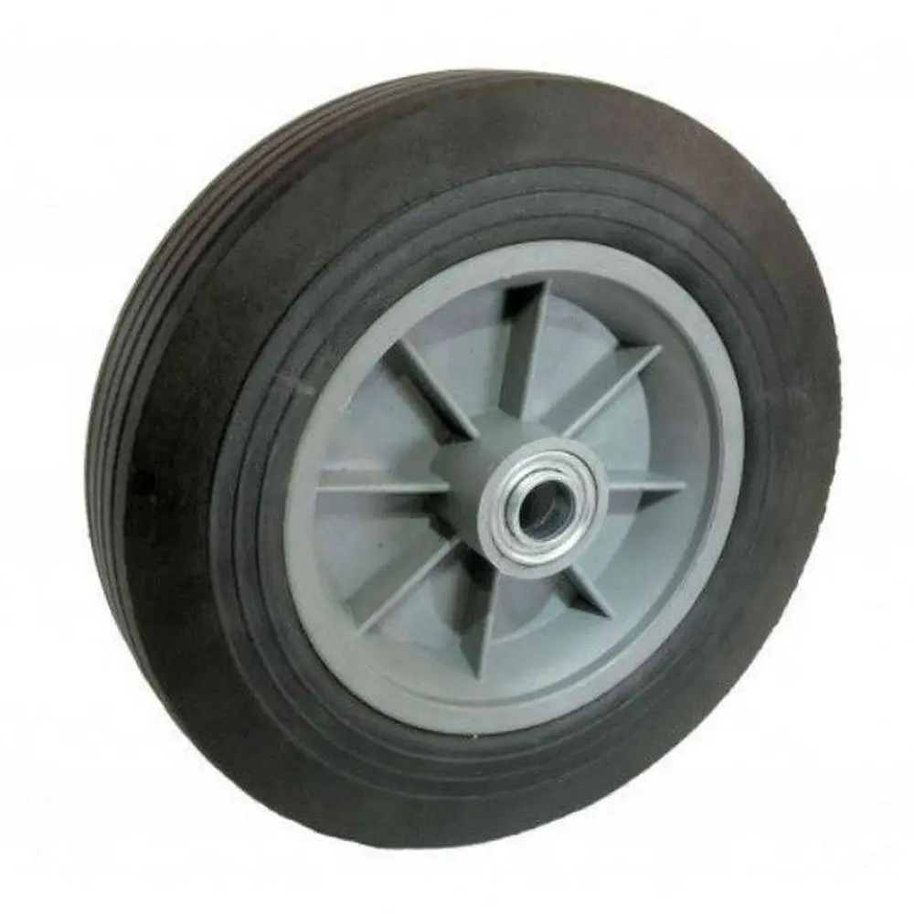 10" X 2-3/4" Solid Cushion Wheel On Plastic Rim (Offset Hub) - 650 Lbs. Capacity 1