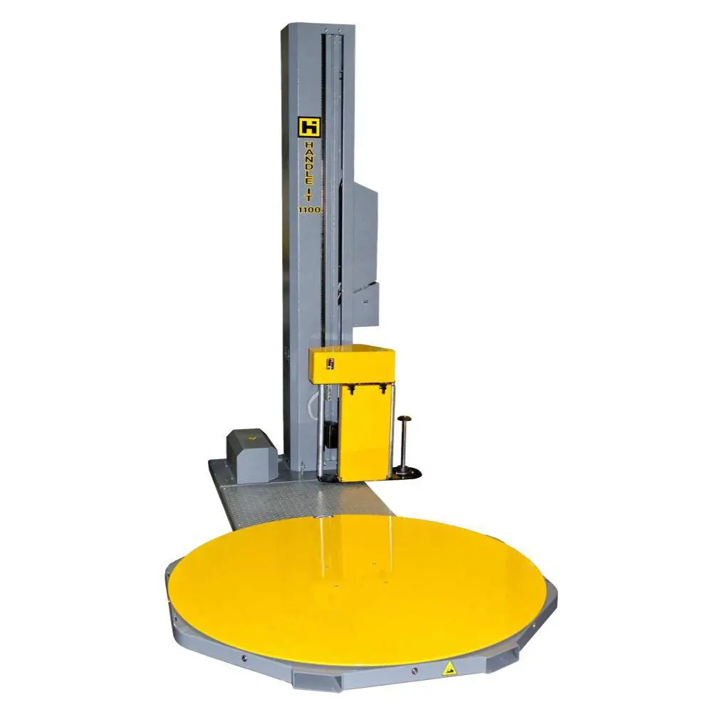 Model 1100 Semi-Automatic Turntable Pallet Stretch Wrap Machine 1