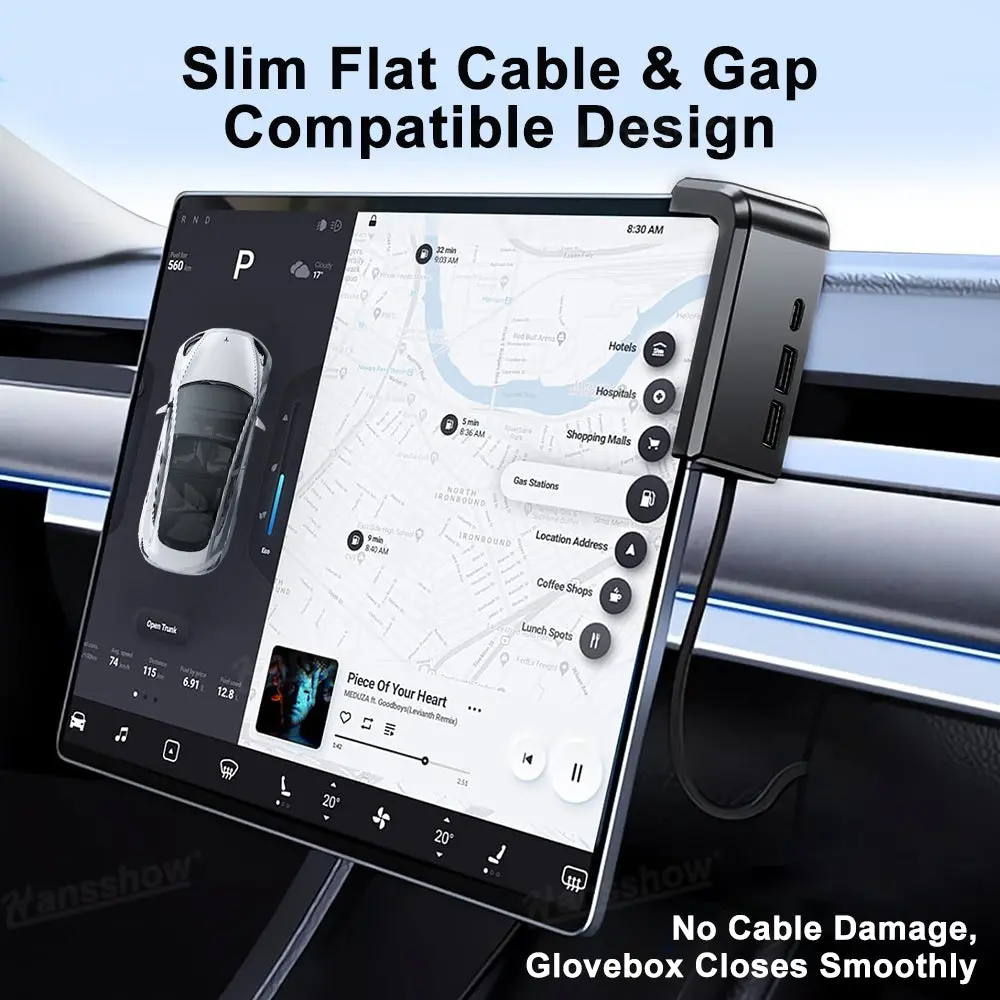 Center Console Screen Usb Hub For Model Y/Y Juniper & Model 3/3 Highland... 2