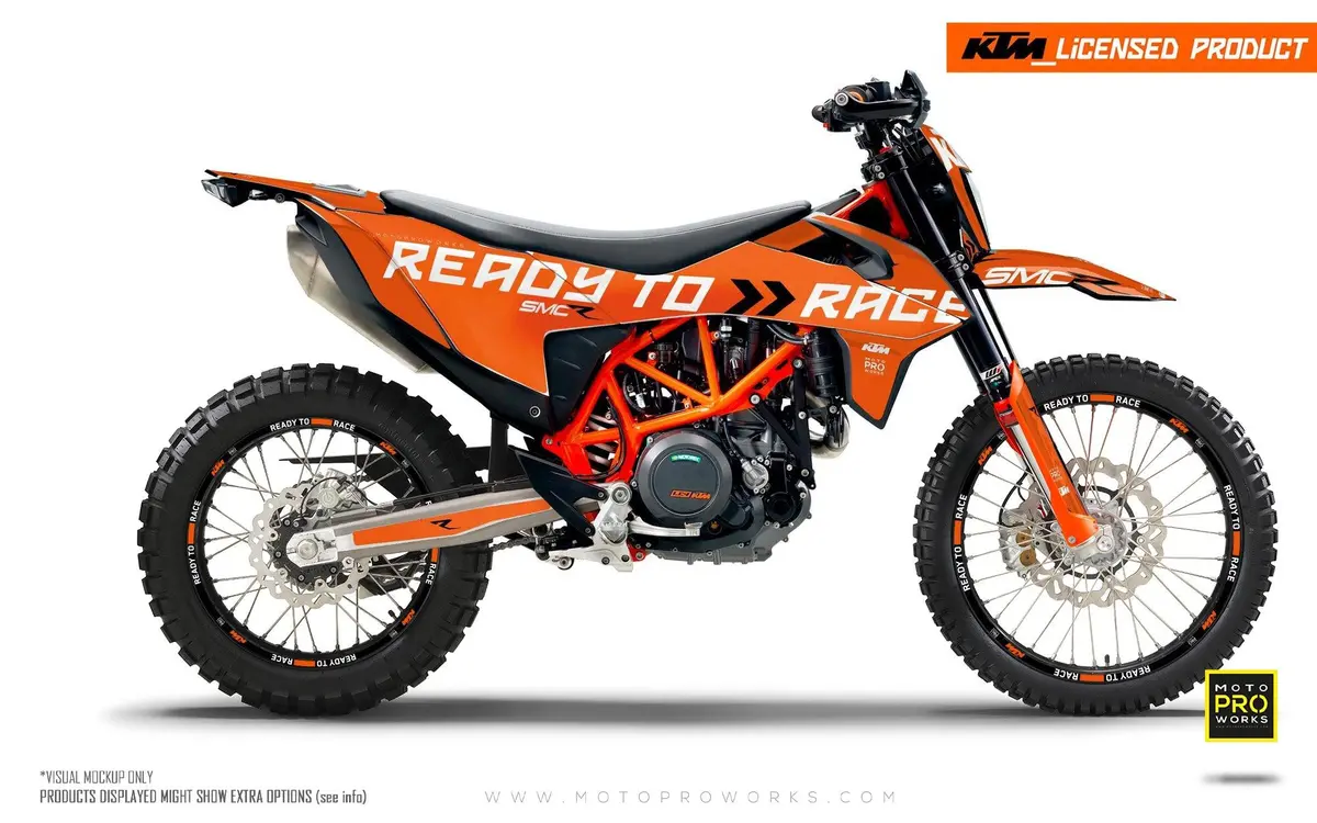 Ktm 690 Enduro Graphics - "Ready2race" (Orange) 1