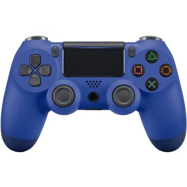 Comando Compativel Tematico Azul Escuro Metalico  Novo Ps4 1