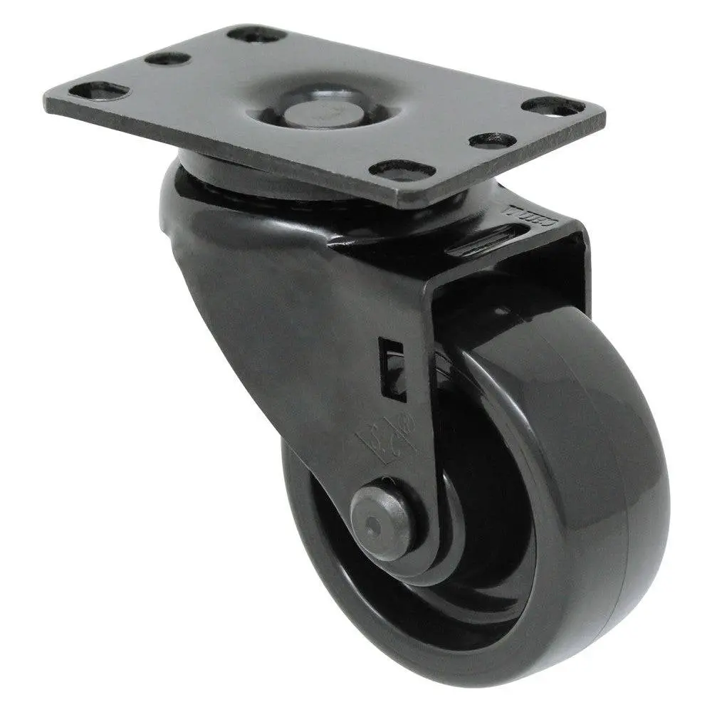 3" X 1-1/4" Polyolefin Wheel Swivel Caster- 250 Lbs. Capacity 1