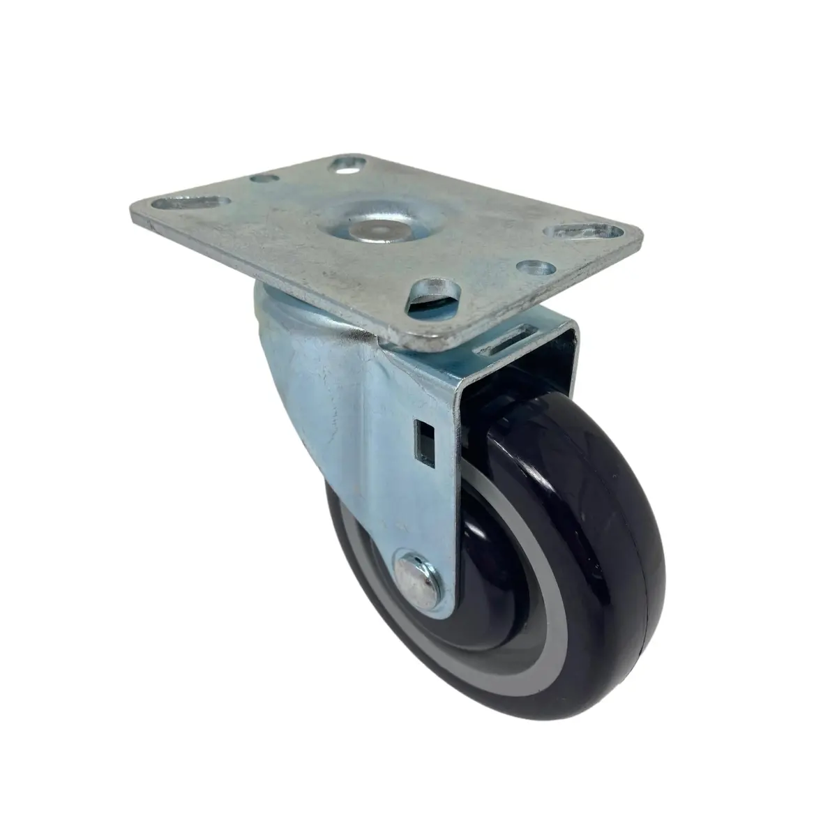 4" X 1-1/4" Poly-Pro Light/Medium Duty Swivel Caster 1
