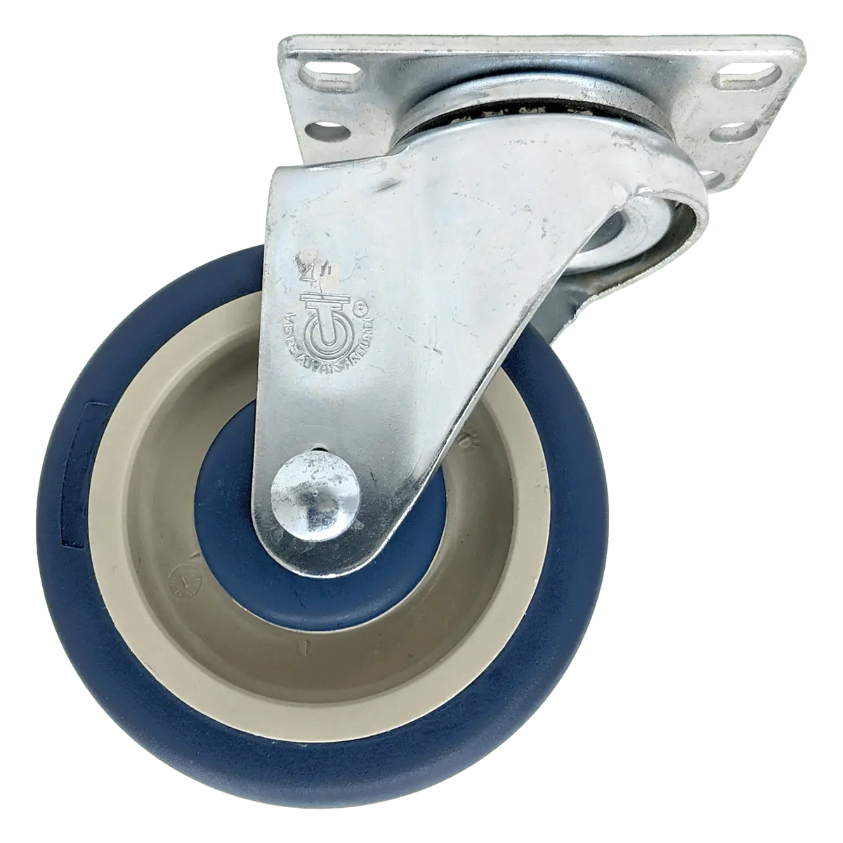 4" X 1-1/4" Poly-Pro Wheel Swivel Caster - 350 Lbs. Capacity (Clearance) 1