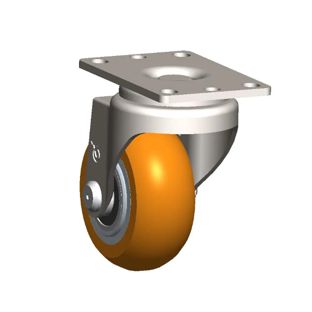 3" X 1-1/4" Ultra Flex Donut Light/Medium Duty Swivel Caster - 13Ux30go6206yy 1