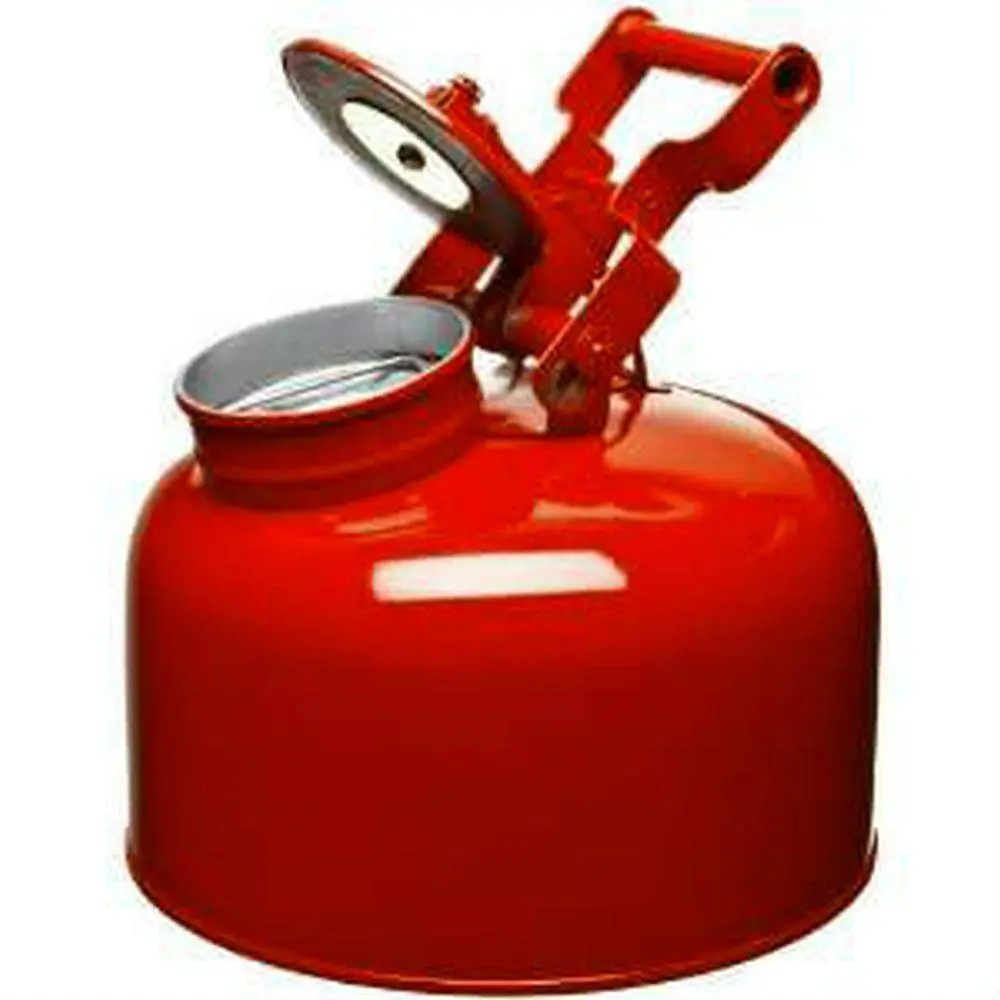 Disposal Can 2.5 Gal. Galvanized Steel Red 1