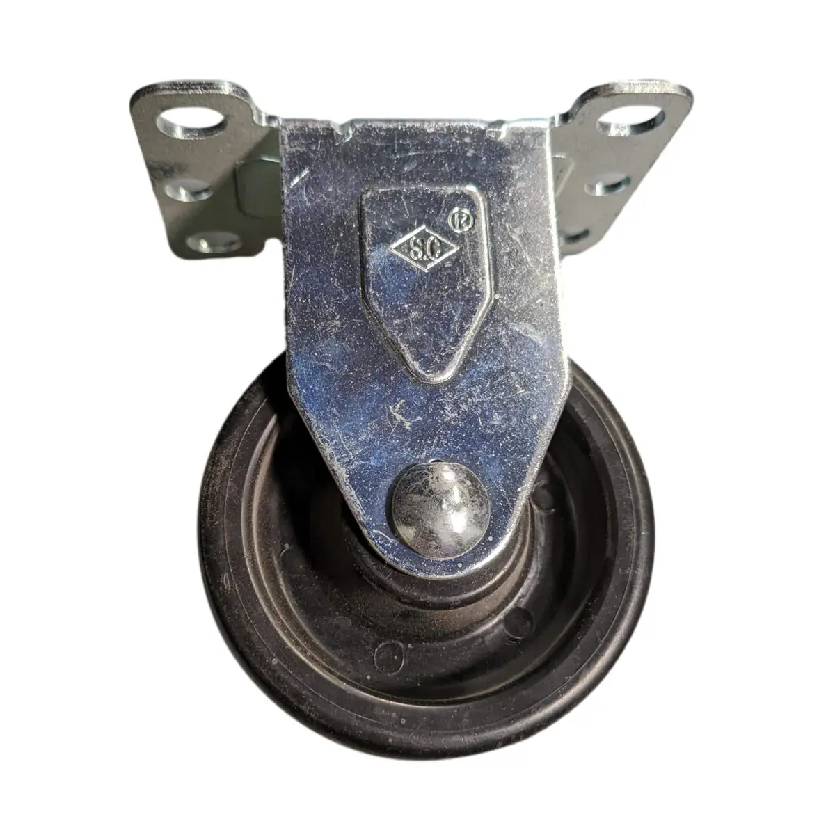 3" X 1-1/4" Polyolefin Wheel Rigid Caster - 250 Lbs. Capacity 1