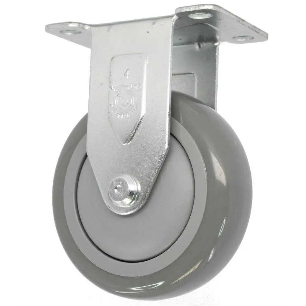 4" X 1-1/4" Poly-Pro Wheel Rigid Caster - 350 Lbs. Capacity 1