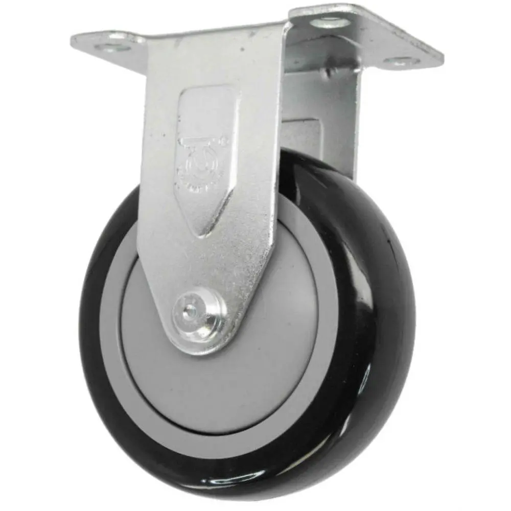 5" X 1-1/4" Poly-Pro Wheel Rigid Caster - 350 Lbs. Capacity 1