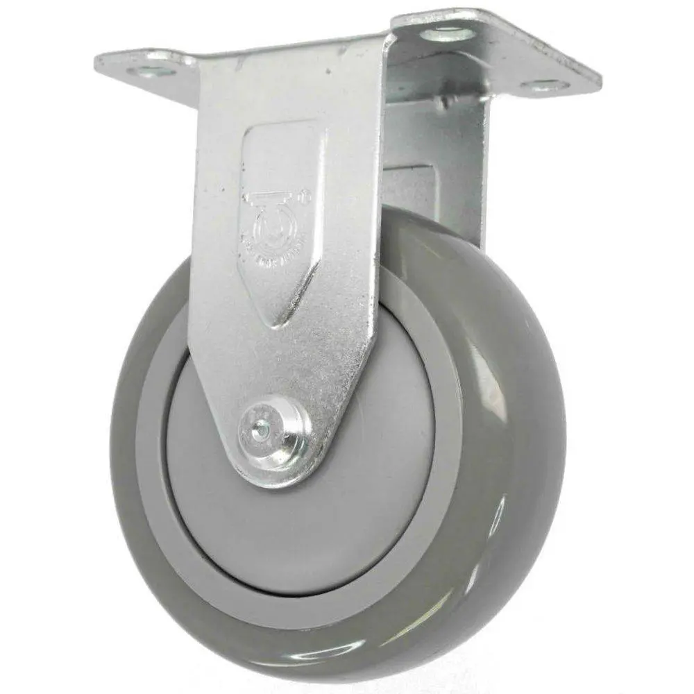 5" X 1-1/4" Poly-Pro Wheel Rigid Caster - 300 Lbs. Capacity 1
