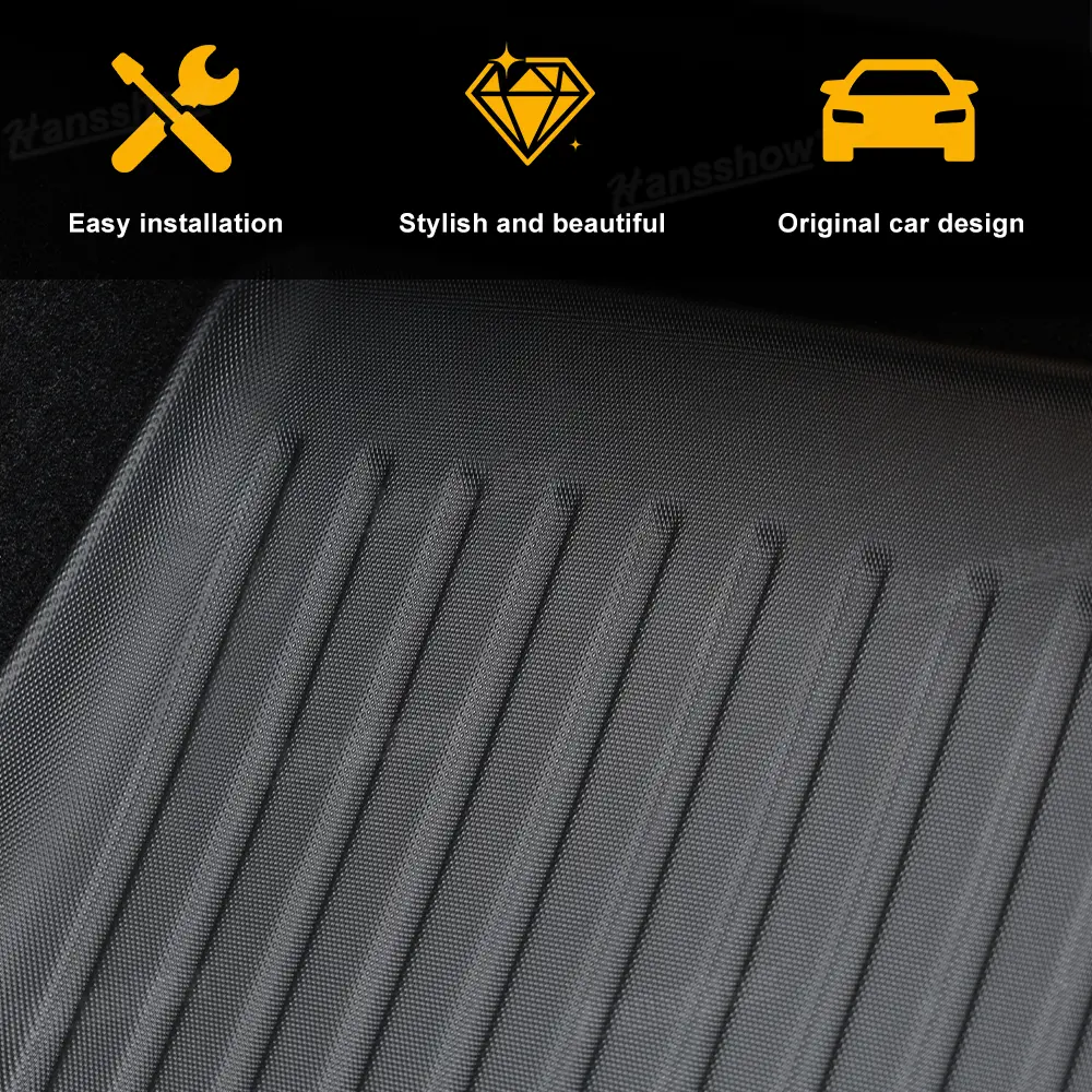 Model Y Floor Mats Custom Fit All Weather Tpe Interior Accessories 2