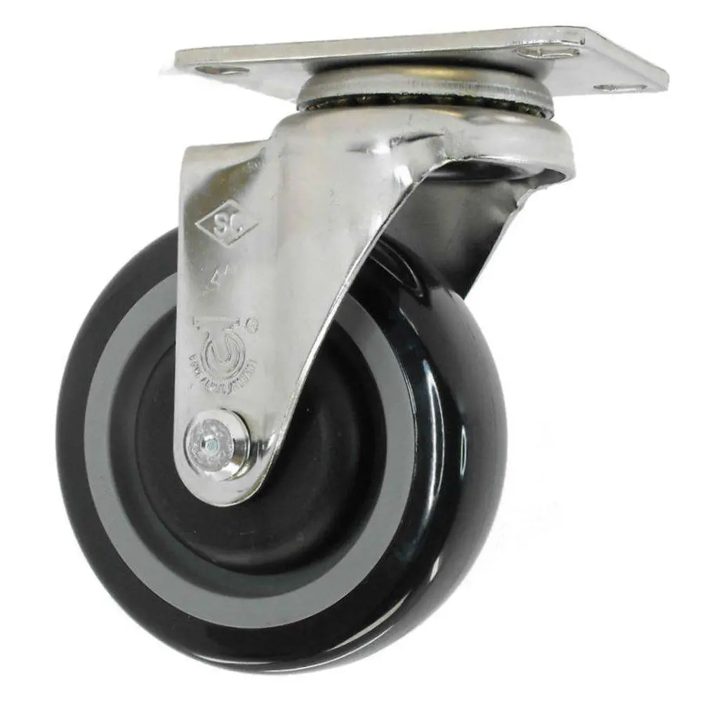 4" X 1-1/4" Poly-Pro Wheel Swivel Caster Stainless Steel - 300 Lbs. Capacity 1
