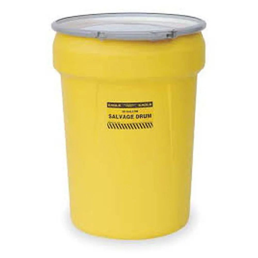 Salvage Drum 30 Gal. Yellow W/ Metal Lever-Lock Ring 1