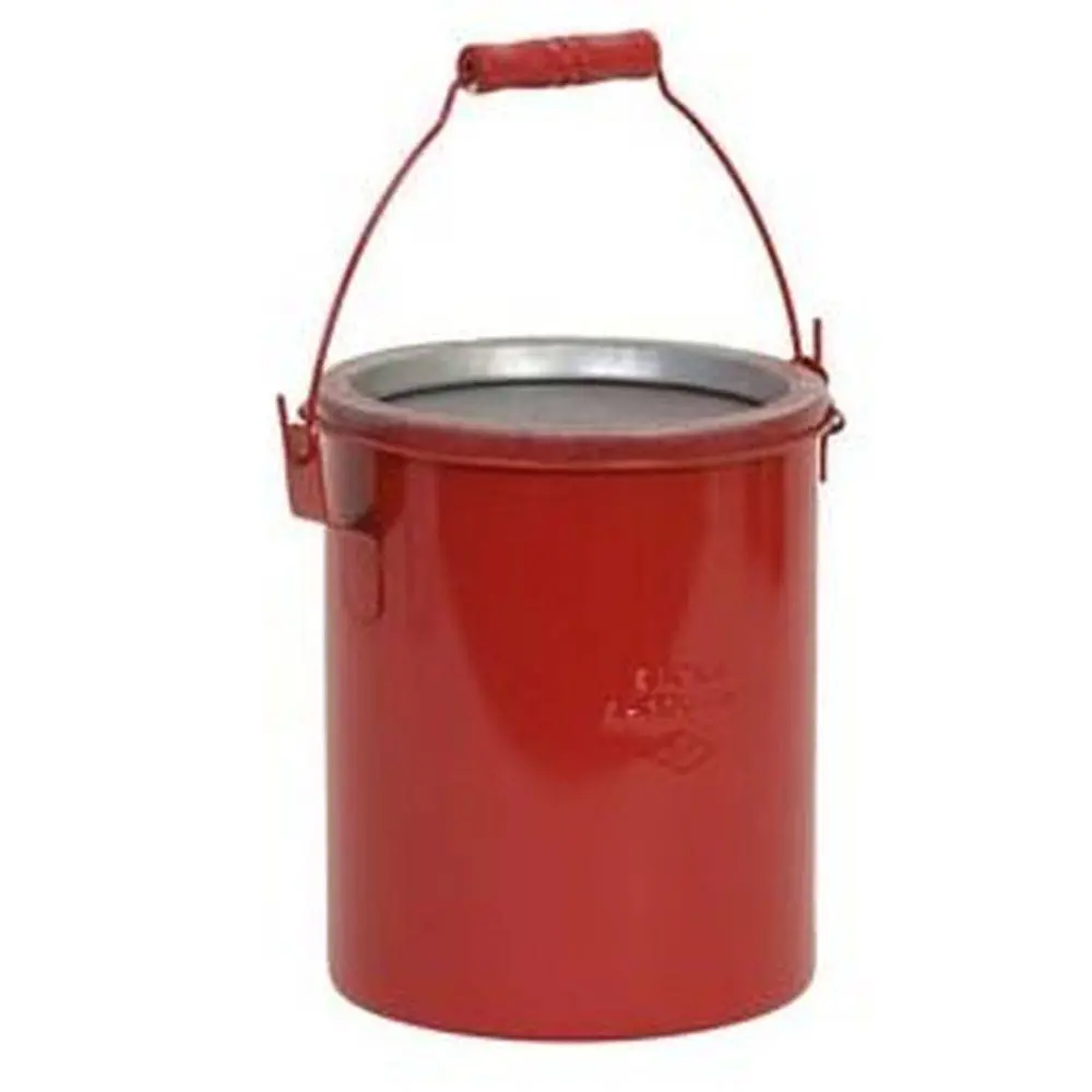 Bench Can 6 Qt. Metal Red 1