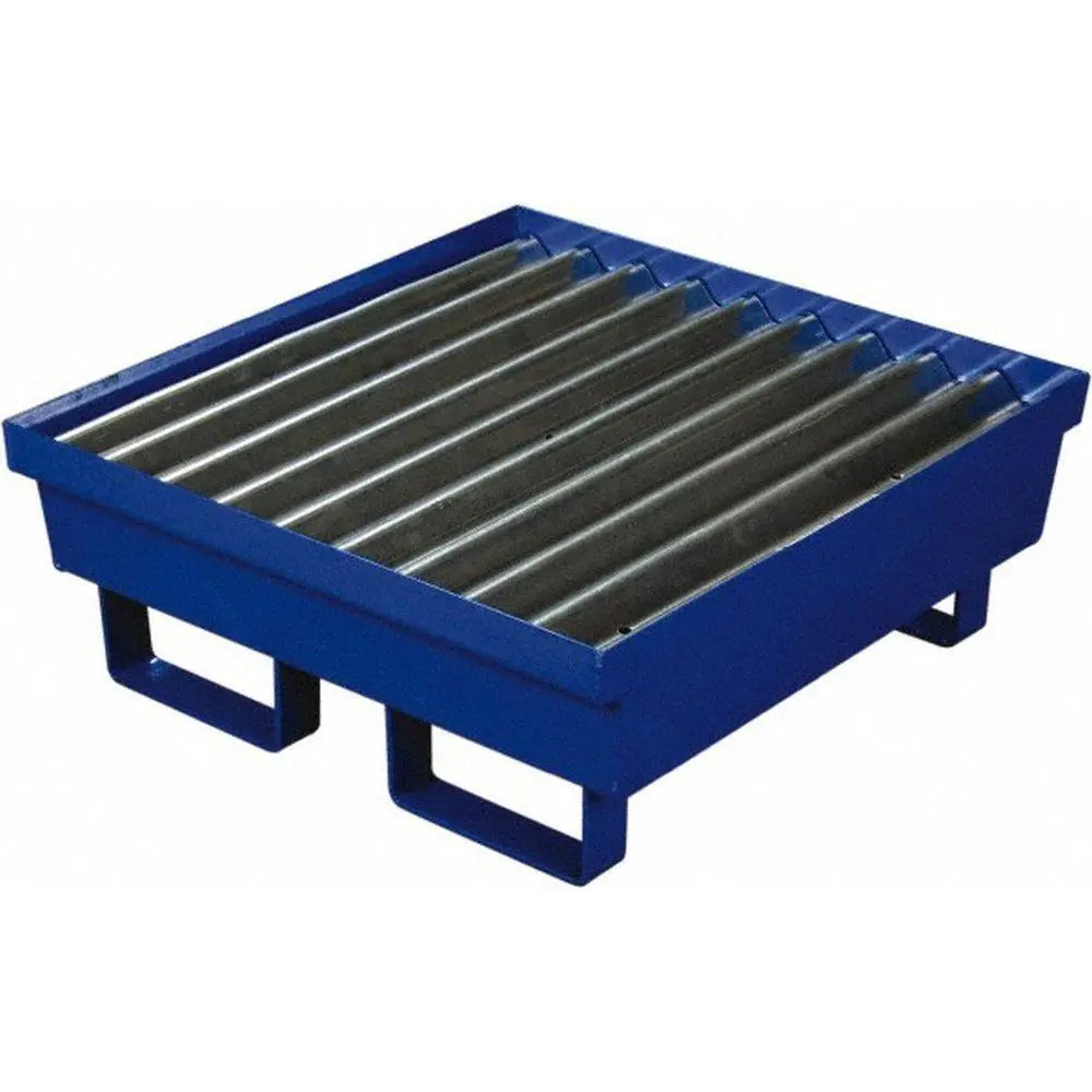 One Drum Steel Containment Pallet Blue 1