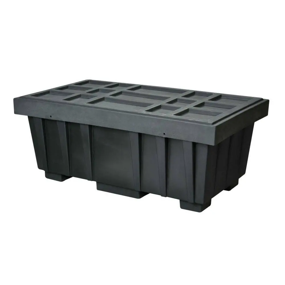 Spill Kit Box W/ Lid Black 110 Gallon 1