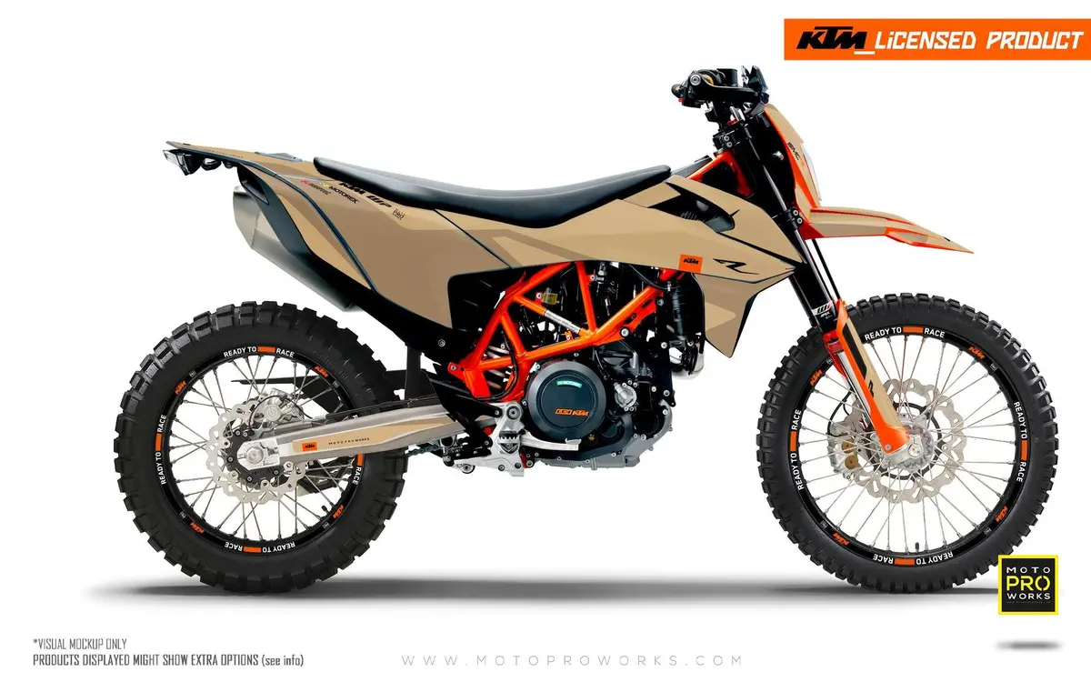 Ktm 690 Enduro Graphics - "Carera" (Sand) 1