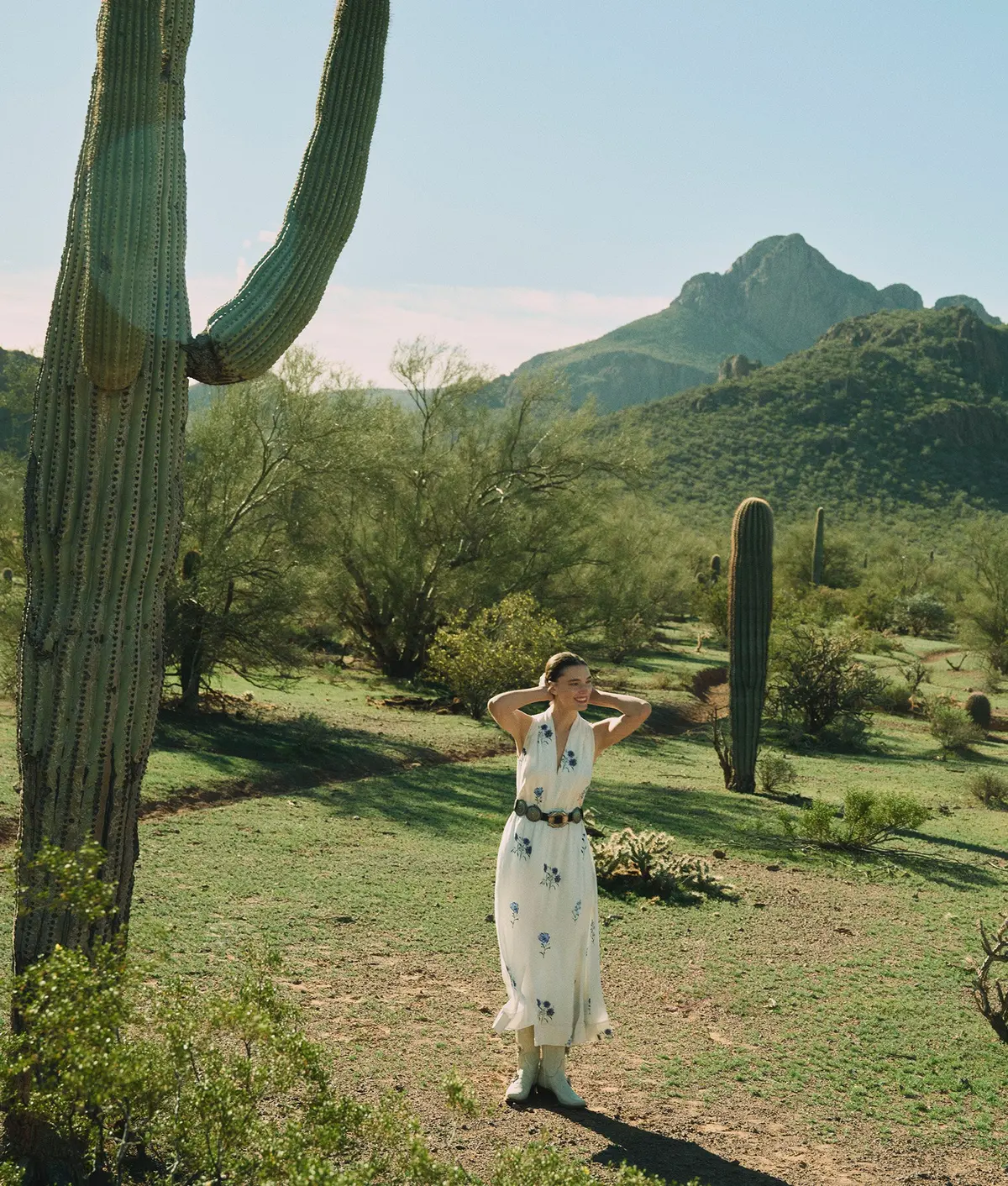 Lela Rose X Lucchese Robin :: White + Blue 2