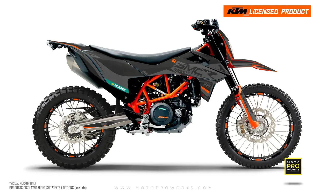 Ktm 690 Enduro Graphics - "Racer" (Grey) 1