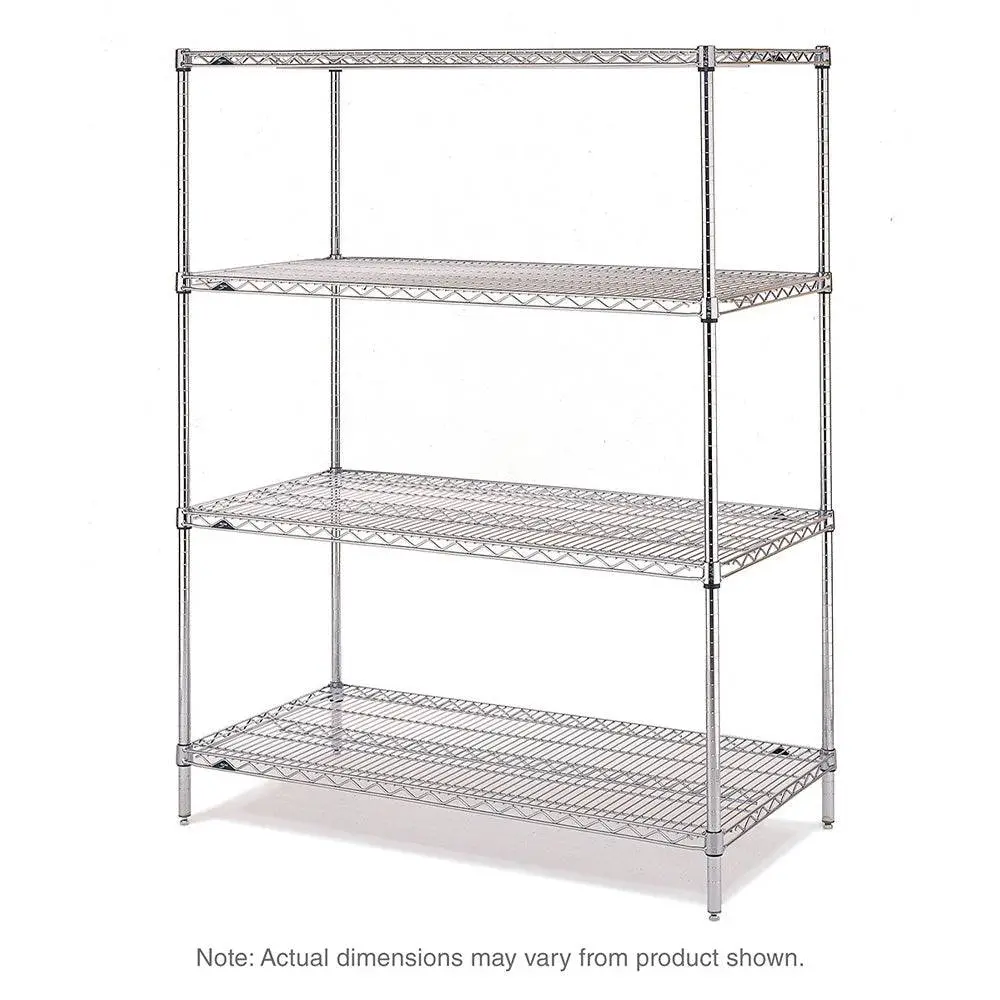 Metro - Super Erecta 4-Shelf Industrial Wire Shelving Starter Unit (Brite) 1