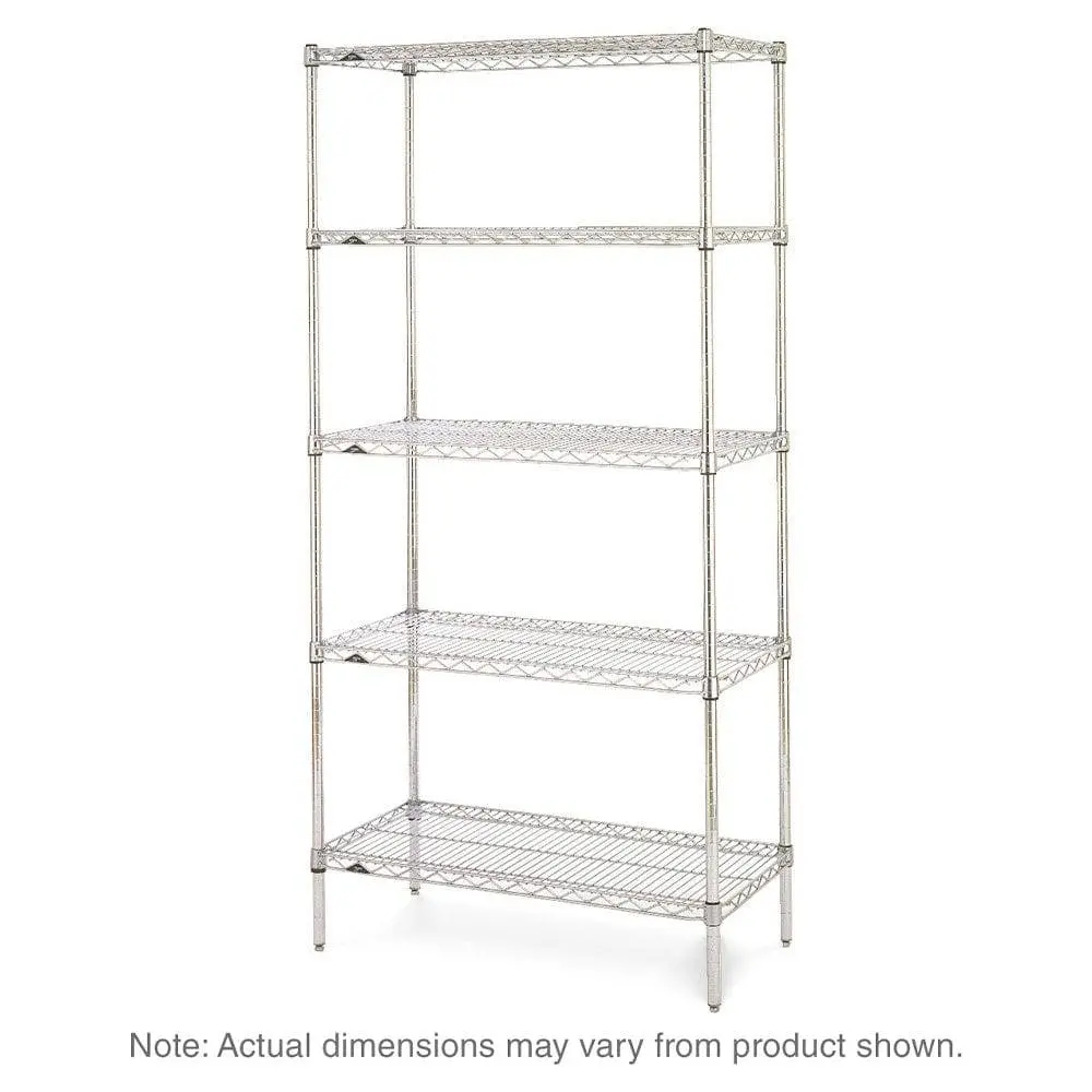 Metro - Super Erecta 5-Shelf Industrial Wire Shelving Starter Unit (Brite) 1