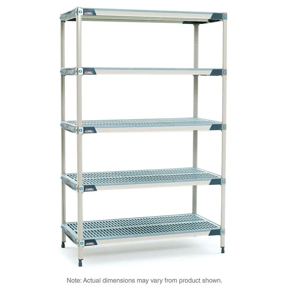 Metromax I 5-Shelf Plastic Industrial Shelving Starter Unit 1