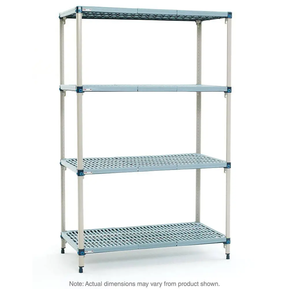 Metromax Q S-4 4-Shelf Plastic Industrial Shelving Starter Unit 1