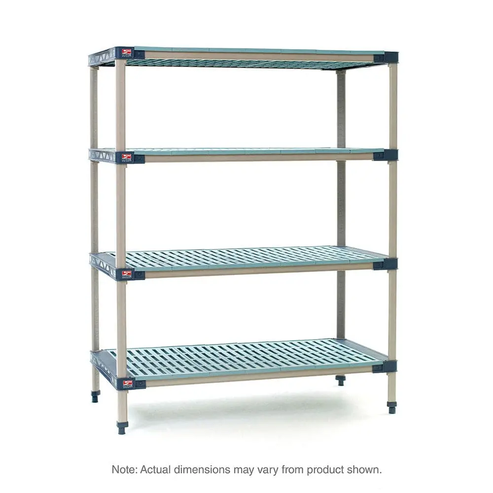 Metromax 4 - 4-Shelf Plastic Industrial Shelving Starter Unit 1