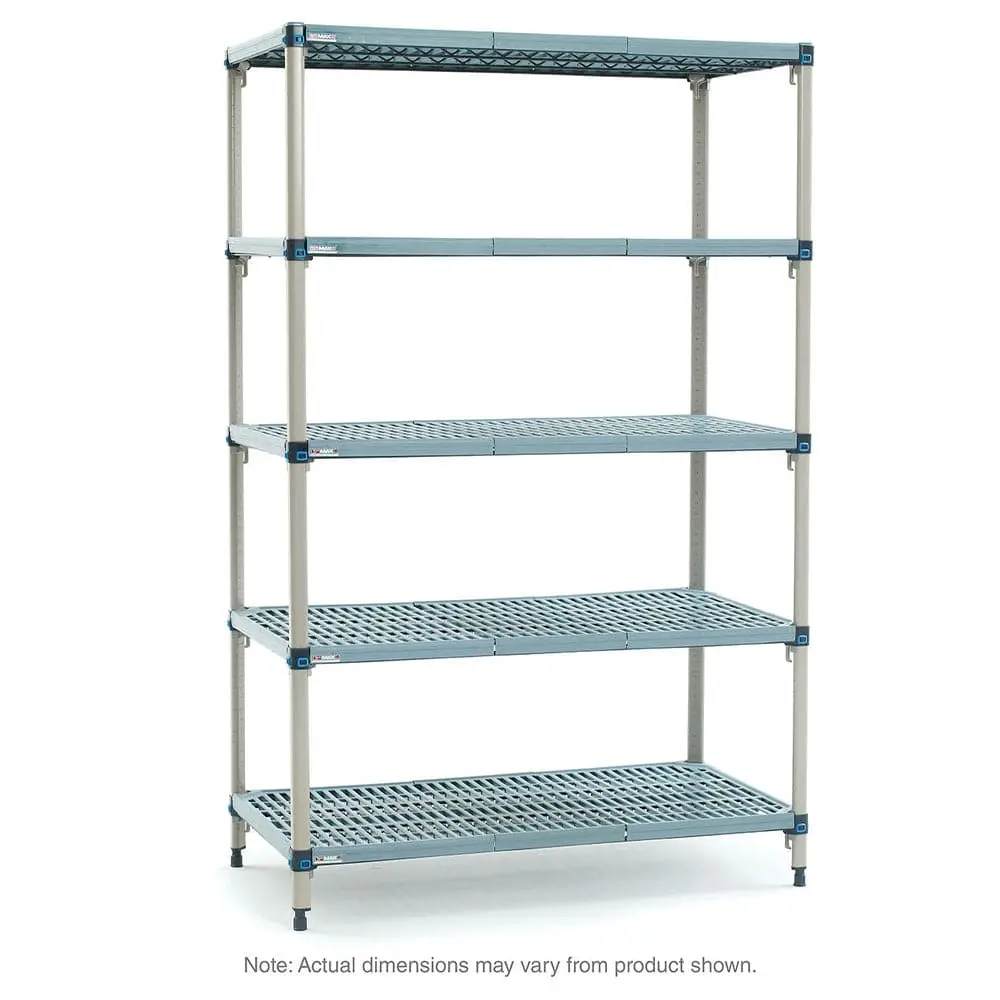 Metromax 5-Shelf Plastic Industrial Shelving Starter Unit 1