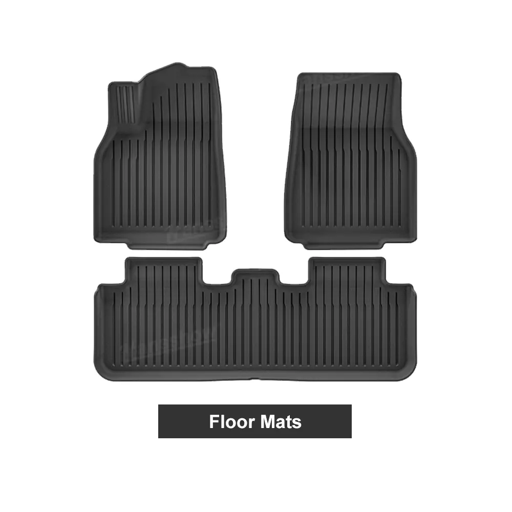 Model Y Juniper Floor Mats Tpe Trunk Liners Stain Resistant Seat Back Cover... 1