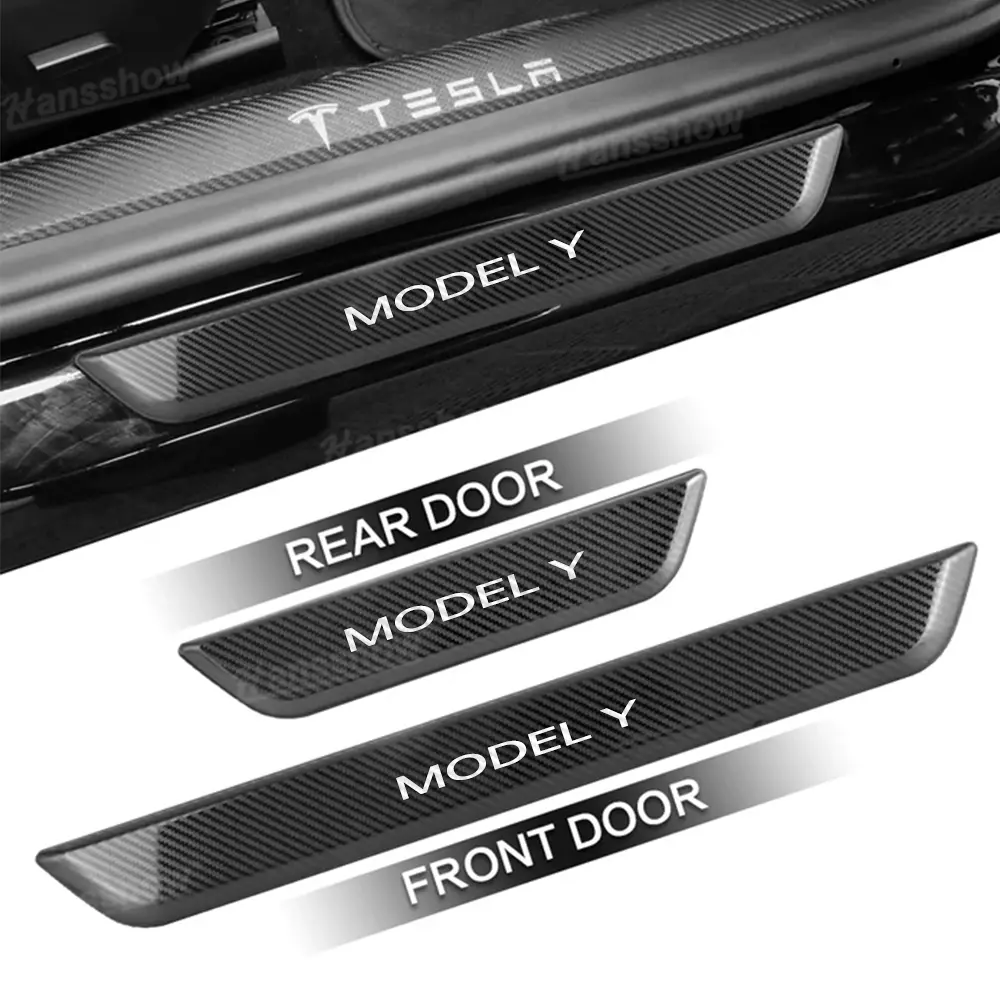 Model 3/Y Led Illuminated Welcome Pedal Door Sill Protector For Tesla Model Y 1