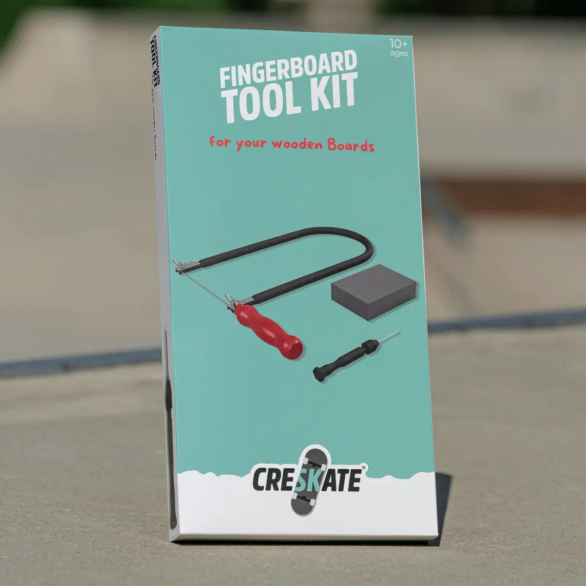 Tool Kit For Fingerboard Deck Making - Includes Fret Saw, Drilling Tool,  2 Drilling Bits, Grinding Sponge 1