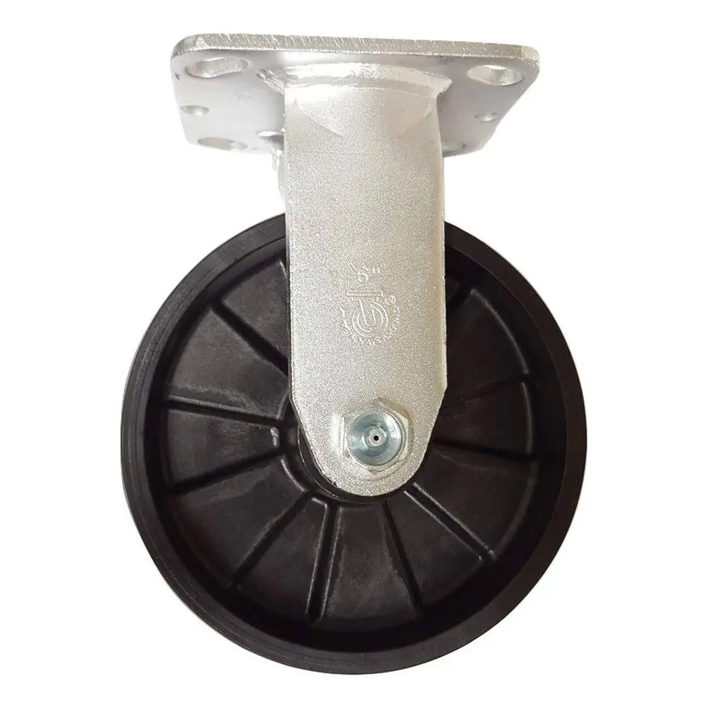 6" X 2" Maxrok Wheel Rigid Caster - 1200 Lbs. Capacity 1