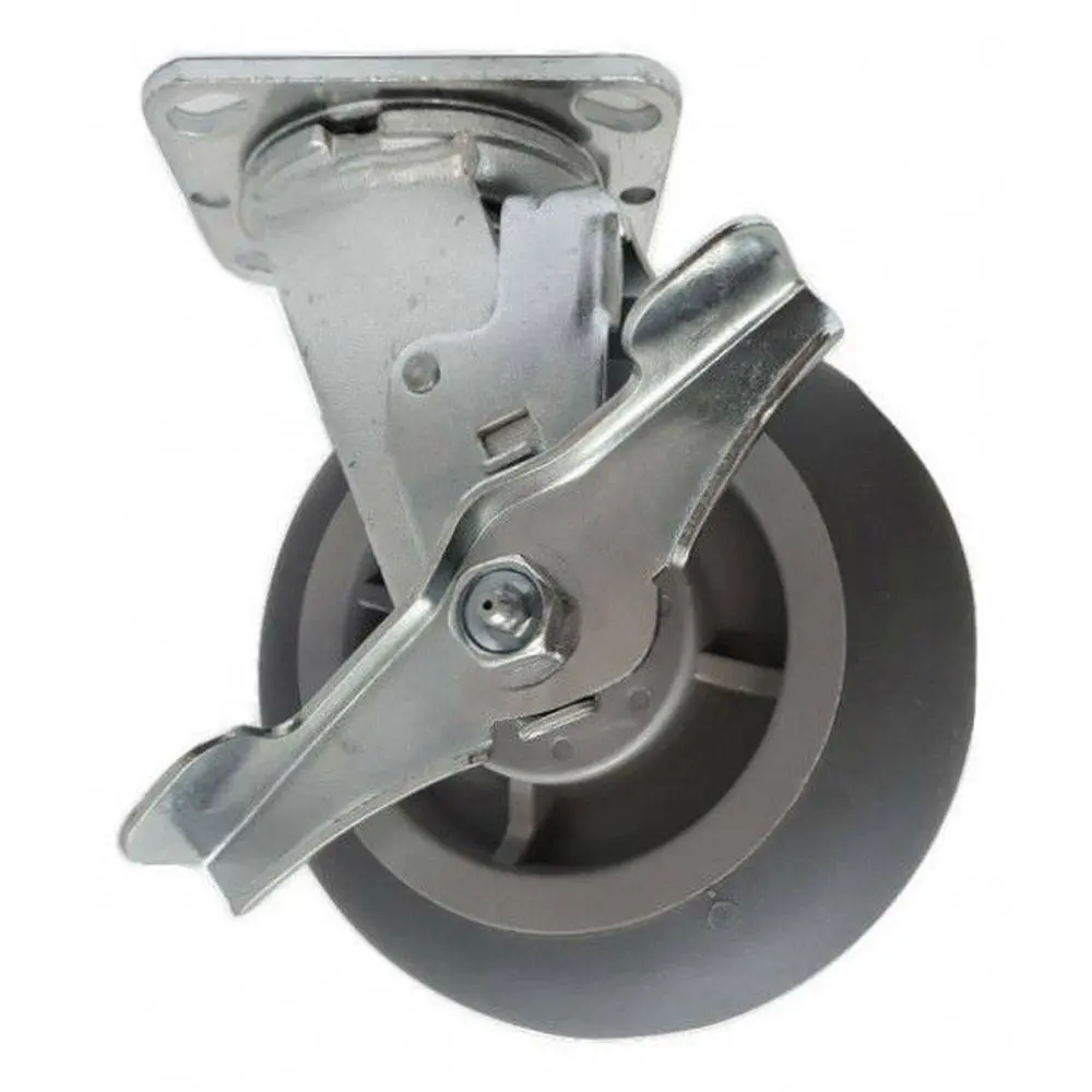 6" X 2" Thermo-Pro Wheel Swivel Caster W/ Brake - 500 Lbs. Capacity 1