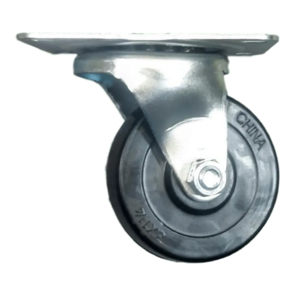 3" X 1-1/4" Hard Rubber Wheel Swivel Caster - 300 Lbs. Capacity 1