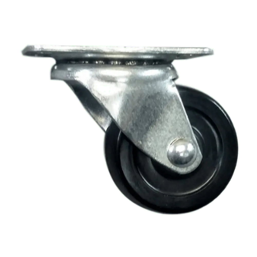 2" X 15/16" Hard Rubber Wheel Swivel Caster - 125 Lbs. Capacity 1