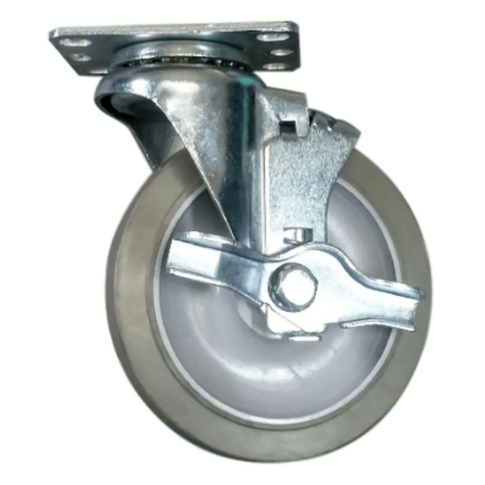 5" X 1-1/4" Nomadic Wheel Swivel Caster W/ Top Lock Brake - 325 Lbs. Capacity 1